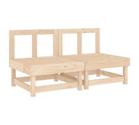 vidaXL Canapés centraux de jardin 825401 – 2 pièces en pin massif