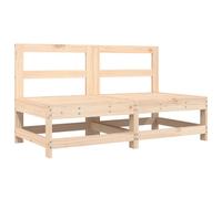 vidaXL Canapés centraux de jardin 2 pcs. Pin massif