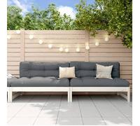 vidaXL Canapés centraux de jardin 2 pcs. Blanc 120x80 cm pin massif
