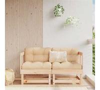 vidaXL Canapé d'angle avec coussins 2 pcs. Pin massif