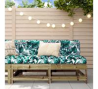 vidaXL Canapés centraux de jardin 2 pcs. Bois de pin imprégné
