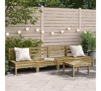 VIDAXL Canapés de jardin 4 pcs Bois de pin