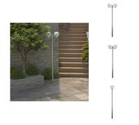 vidaXL Candélabre de jardin 2 flammes 220 cm - éclairage extérieur