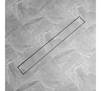 vidaXL Caniveau de douche 1030x140 mm acier inoxydable