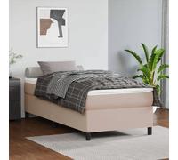vidaXL Cadre de lit Cappuccino 90x190 cm Similicuir