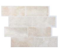 vidaXL Carreau de métro 50 pcs Beige Marbre 29 x 21 cm