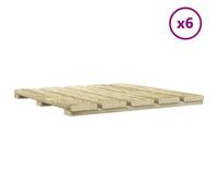 vidaXL Dalles de terrasse, lot de 6, vert, 50 x 50 cm