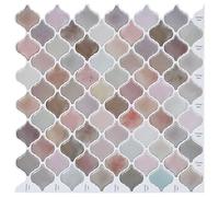 vidaXL Carreau Lanterne 50 pcs Beige 27 x 27 cm Polyuréthane et PET, Carrelage Salle de Bain, Fini Brillant, Durable, Rectangulaire, Facile à Nettoyer, DIY, Déco Maison