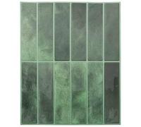 vidaXL Carreau rectangulaire 50 pcs vert foncé 29 x 23 x 0,08 cm