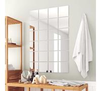 Vidaxl Carreaux De Miroir 48 Pcs Carré Verre