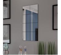 vidaXL Carreaux de miroir sans cadre 8 pcs 20,5 cm Blanc G