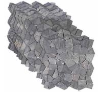 vidaXL, carreaux de mosaïque gris foncé, 30 x 30 cm, imitation marbre