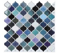 vidaXL : Carreaux de sol décoratifs "Lanturn", 20 pièces, bleu-vert, 27 x 27 cm, en polyuréthane et PET