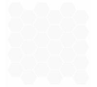 vidaXL, carreaux hexagonaux, 50 pièces, blanc, 30 x 30 cm, en polyuréthane et PET