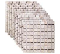 vidaXL, carreaux de mosaïque crème, 30 x 30 cm, marbre