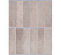 vidaXL, carreaux rectangulaires, 20 pièces, couleur beige café, dimensions 29 x 23 x 0,08 cm