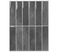 vidaXL, carreaux rectangulaires, 20 pièces, gris, 29 x 23 x 0,08 cm