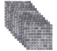 vidaXL : Carrelages en mosaïque gris, 30 x 30 cm, imitation marbre