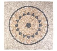 vidaXL : Carrelages mosaïques, motif tournesol, multicolores, 120 x 120 cm, imitation marbre