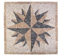 vidaXL : Carrelages mosaïques, motif vent, multicolores, 120 x 120 cm, style marbre