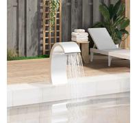 vidaXL Fontaine de piscine Arc d'eau clair Acier inoxydable 304 22x60x70 cm