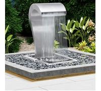 Vidaxl Cascade De Jardin Argenté 52,4x34,2x82 Cm Acier Inoxydable