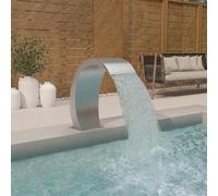 vidaXL Cascade de piscine avec LEDs 30x60x70 cm Acier inoxydable 304