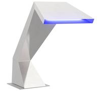 vidaXL Cascade de piscine en acier inoxydable 63,5 x 29 x 51 cm Argent