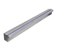 vidaXL Cascade en acier inoxydable pour bassin rectangulaire, lampe LED intégrée, 120 cm Con LEDs 90 cm