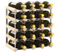 vidaXL Casier à bouteilles Pinède solide