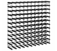 vidaXL Casier à Bouteilles pour 120 Bouteilles Range Bouteilles Stockage de Vins Porte-Bouteille Meuble à Vin Intérieur Noir Bois de Pin Solide