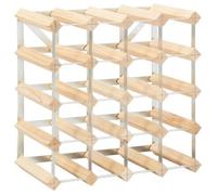 Casier À Bouteilles Pour 20 Bouteilles Pinède Solide Beige