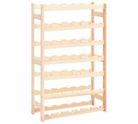 vidaXL Casier à bouteilles pour 42 bouteilles Pinède Beige