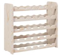 vidaXL Casier à vin 67,5x25x60 cm – Porte-verres et porte-bouteilles – Bois de pin massif Brun