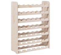 vidaXL Casier à vin 67,5x25x87 cm Bois de pin massif avec porte-verres et porte-bouteilles