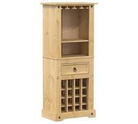 vidaXL Casier à vin Corona – Pin massif 56×35×134,5 cm