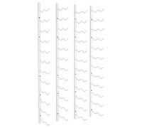 vidaXL Casier à vin mural pour 24 bouteilles 2 pcs Blanc Fer