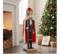 vidaXL Casse-Noisette de Noël TURKU Rouge et Noir 50 cm 42050871
