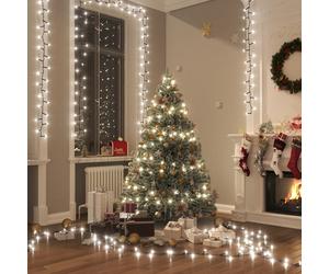 vidaXL Chaîne lumineuse LED avec 2000 LEDs blanc froid 45 m PVC - Chaîne lumineuse LED - Guirlandes lumineuses LED - Décoration de Noël - Eclairage de Noël