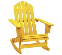 VIDAXL Chaise à Bascule Adirondack Bois de Sapin Jaune