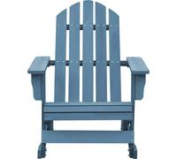 vidaXL Chaise à bascule Adirondack en bois massif de sapin bleu
