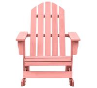 vidaXL Chaise à bascule Adirondack en bois massif de sapin rose