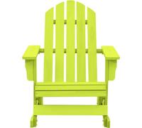 vidaXL Chaise à bascule Adirondack en bois massif de sapin vert