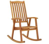 vidaXL Chaise à bascule en bois massif d'acacia