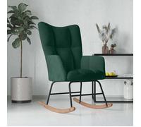 vidaXL Chaise à Bascule Chaise de Relaxation Siège de Relaxation Fauteuil de Salon Salle de Séjour Maison Intérieur Vert 328141