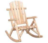 vidaXL Chaise à bascule de jardin 69x96x101 cm bois massif épicéa