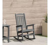 vidaXL Chaise à bascule de jardin Gris clair 70x92x108 cm HDPE