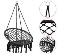 vidaXL Chaise à bascule en hamac Anthracite