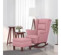 VIDAXL Chaise à bascule - Rose velours