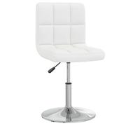 vidaXL Chaise à manger Blanc Similicuir 3087438